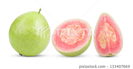 guava isolated on white background guava isolated on white background 133407669