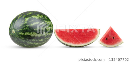 watermelon isolated on white background watermelon isolated on white background 133407702
