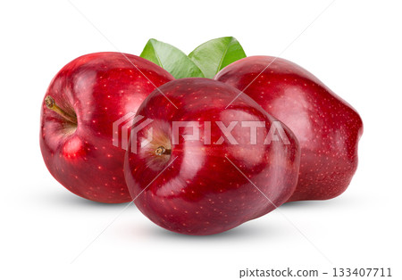 red apple isolated on white background red apple isolated on white background 133407711