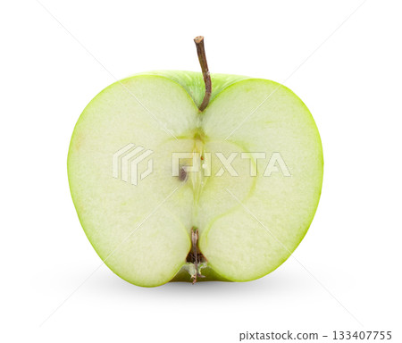 green apple on white background 133407755