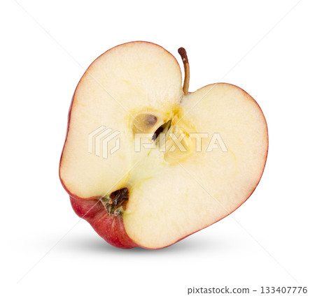 half apple isolated on white background half apple isolated on white background 133407776