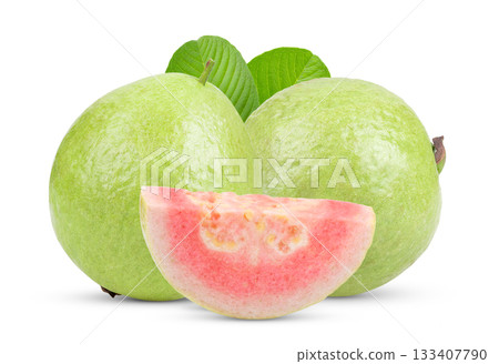 guava isolated on white background 133407790