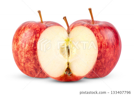 red apple isolated on white background red apple isolated on white background 133407796