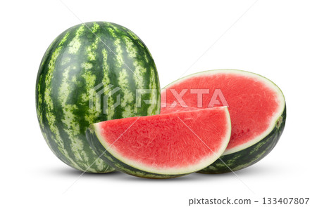 watermelon isolated on white background 133407807