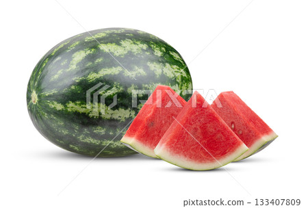 watermelon isolated on white background watermelon isolated on white background 133407809