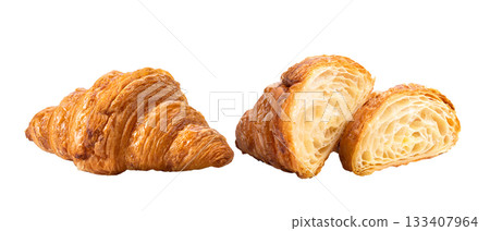 croissant isolated on white background 133407964