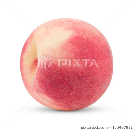 Pink Peach isolated on white background Pink Peach isolated on white background 133407981