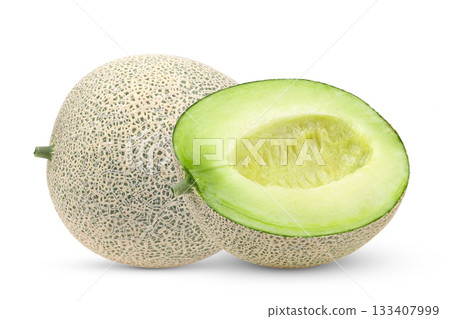 Melon isolated on white background 133407999