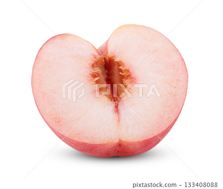 Pink Peach isolated on white background Pink Peach isolated on white background 133408088