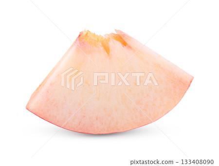 Pink Peach isolated on white background Pink Peach isolated on white background 133408090