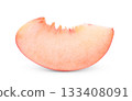 Pink Peach isolated on white background 133408091