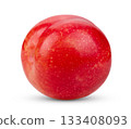 cherry plums isolated on white background 133408093