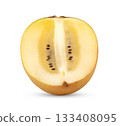 gold kiwi isolated on white background 133408095