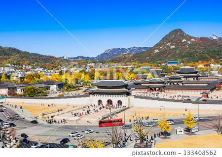 秋天的首爾景福宮 秋天的首爾景福宮 133408562