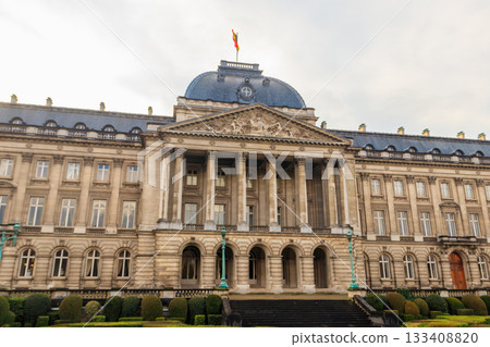 Facade of the Royal Palace in Brussels, Belgium Facade of the Royal Palace in Brussels, Belgium 133408820