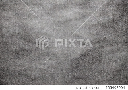 Top Down View Brushed Cotton Gray Textured Background Subtle Mottled Fabric Surface 133408904