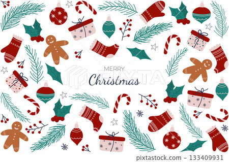 marry christmas background 133409931