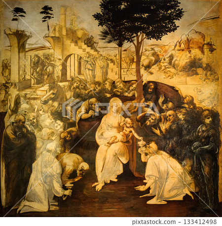 The Adoration of the Magi by Leonardo da Vinci 133412498