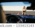 Driving Test Evaluation from Inside the Car with Instructor Ahead on Track 133413143