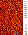 ripe sea buckthorn berries background. close up. flat lay 133413702
