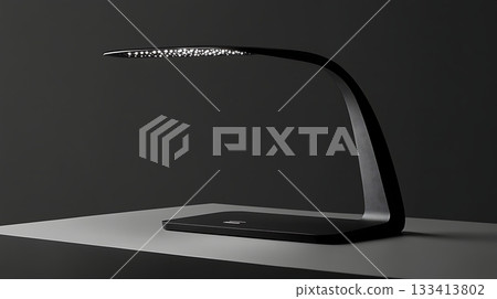 Modern Black Desk Lamp with Sleek Design and Bright LED Modern Black Desk Lamp with Sleek Design and Bright LED 133413802