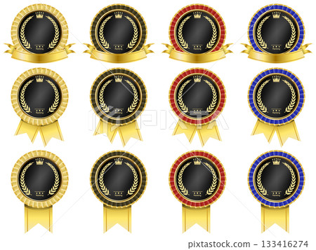 Ribbon and laurel medal Ribbon and laurel medal 133416274