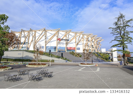Exterior of IG Arena (Aichi International Arena) in Nagoya Exterior of IG Arena (Aichi International Arena) in Nagoya 133416332