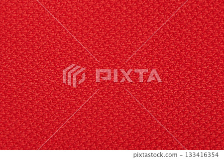 Red fabric macro photo as background. 133416354