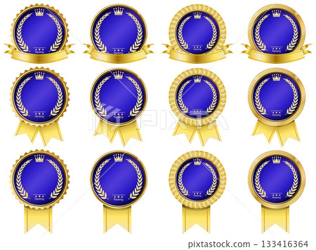 Ribbon and laurel medal Ribbon and laurel medal 133416364