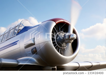 Plane propeller close up 133416400