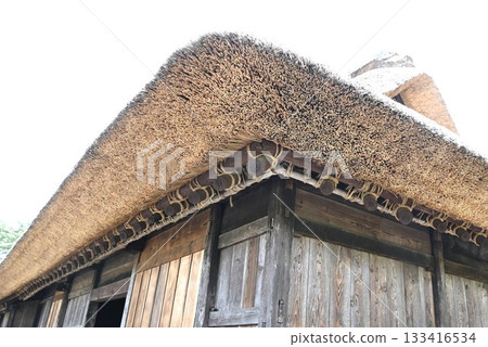 Thatched roof scenery, Japanese landscape, Japan travel materials 133416534