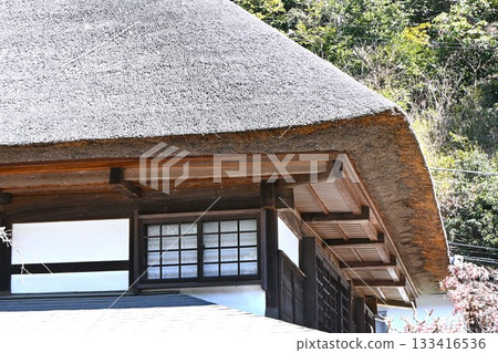 Thatched roof scenery, Japanese landscape, Japan travel materials Thatched roof scenery, Japanese landscape, Japan travel materials 133416536