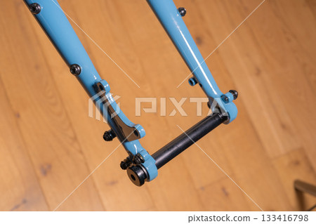 Bicycle Thru Axle Dropout Close-Up 133416798