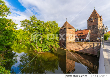 Schuldturm Tower and Bridge. Nuremberg, Franconia, Germany Schuldturm Tower and Bridge. Nuremberg, Franconia, Germany 133417056