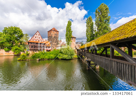 Historic Old Town. Nuremberg, Franconia, Germany Historic Old Town. Nuremberg, Franconia, Germany 133417061