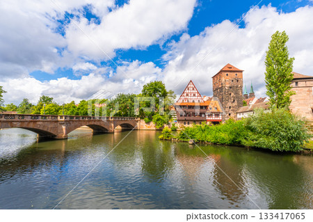 Historic Old Town. Nuremberg, Franconia, Germany Historic Old Town. Nuremberg, Franconia, Germany 133417065