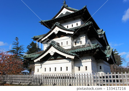 青森縣弘前城 青森縣弘前城 重要文化財產 弘前城 天守閣 青森縣弘前城 青森縣弘前城 重要文化財產 弘前城 天守閣 133417216