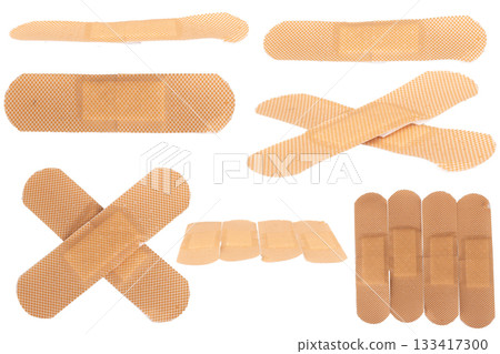 wound plaster isolated on white background 133417300