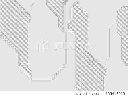 Abstract grey futuristic linear technology background 133417613