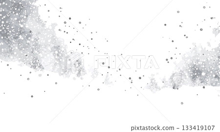 冬季雪景背景素材 - 一組照片風格的精美冬季影像背景設計素材，展現了夢幻般的雪晶和舞動的光粒子。 133419107