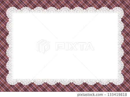 格子圖案 x 中心蕾絲(淡紫色) 格子圖案 x 中心蕾絲(淡紫色) 133419818