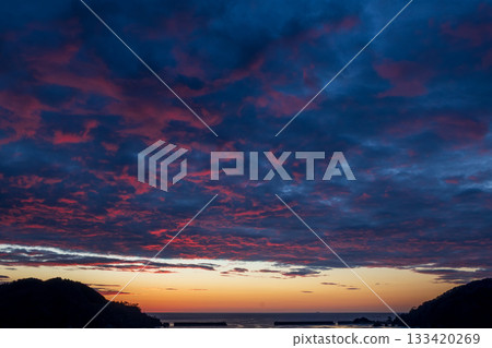 岩手縣大船渡市的日出 133420269