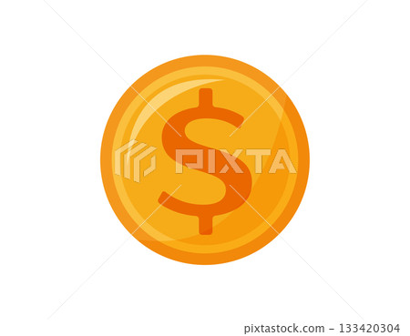 Money illustration coin dollar Money illustration coin dollar 133420304