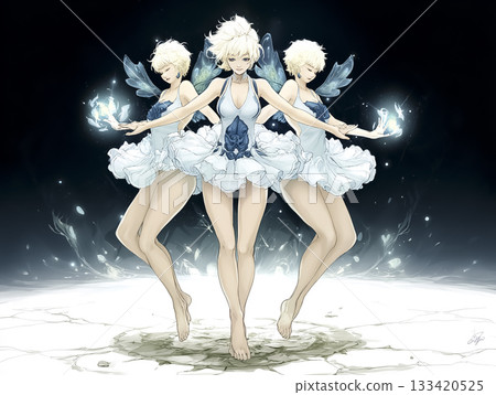 Techno Fairy Quantum World Quantum Fairy Illustration Material 133420525