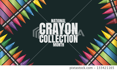 National Crayon Collection Month Designs Colorful Art and School Supply Graphics National Crayon Collection Month Designs Colorful Art and School Supply Graphics 133421165