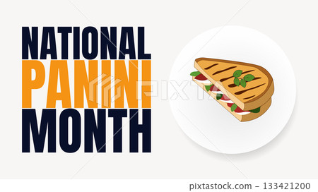 National Panini Month Designs, Grilled Sandwich Vector Art and Posters National Panini Month Designs, Grilled Sandwich Vector Art and Posters 133421200