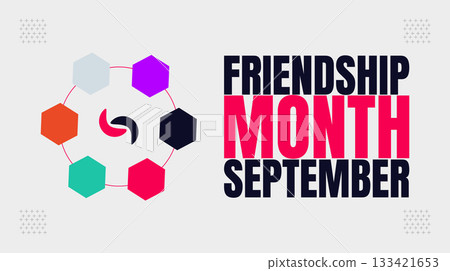 Friendship Month Celebration design templet Friendship Month Celebration design templet 133421653