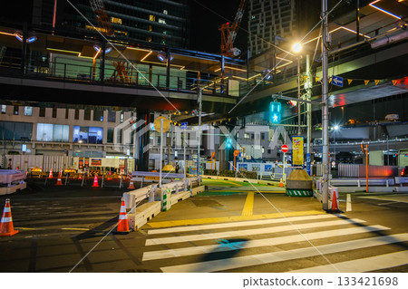 Shibuya Construction Night View July 2022 Shibuya Construction Night View July 2022 133421698