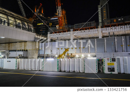 Shibuya Construction Night View July 2022 Shibuya Construction Night View July 2022 133421756