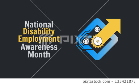 National Disability Employment Awareness Month every year on October, design templet National Disability Employment Awareness Month every year on October, design templet 133421875